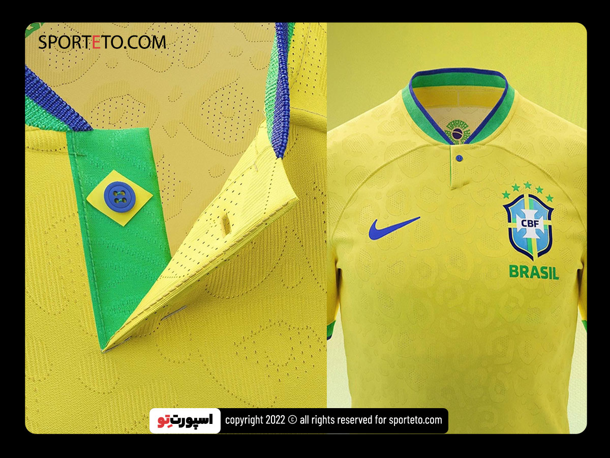 لباس تیم ملی برزیل 2022 برای جام جهانی